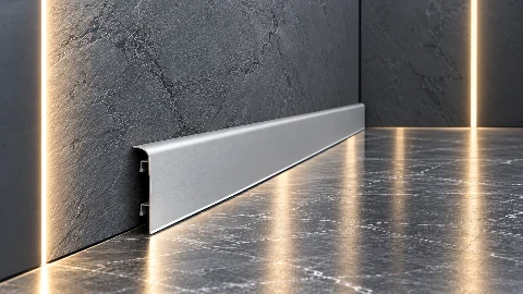 Алюминиевый плинтус Оплинтус PLK-60 60 мм