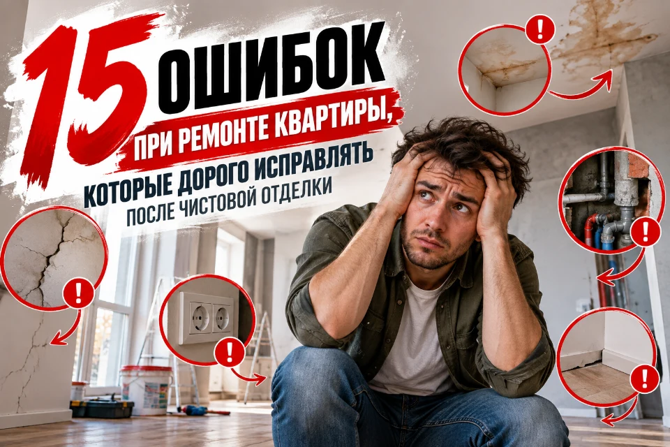 15 ошибок в ремонте